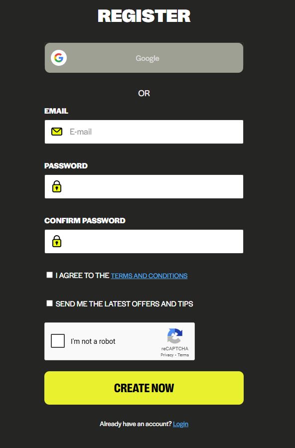 Create an Account Adcash