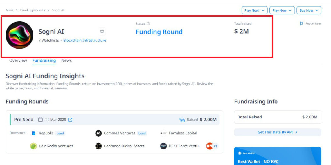Sogni AI Airdrop Guide 2025: Earn Free $SOGNI Tokens from the $2M-Backed AI Project