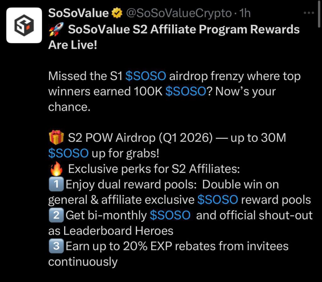 AIRDROP SoSoValue 