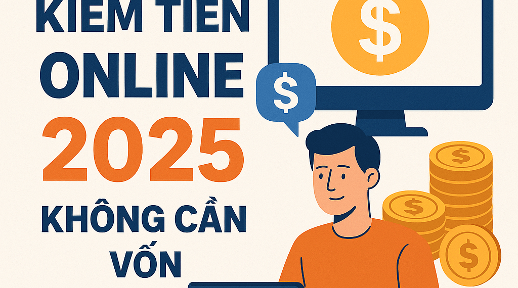 7 cách kiếm tiền online 2025 không cần vốn