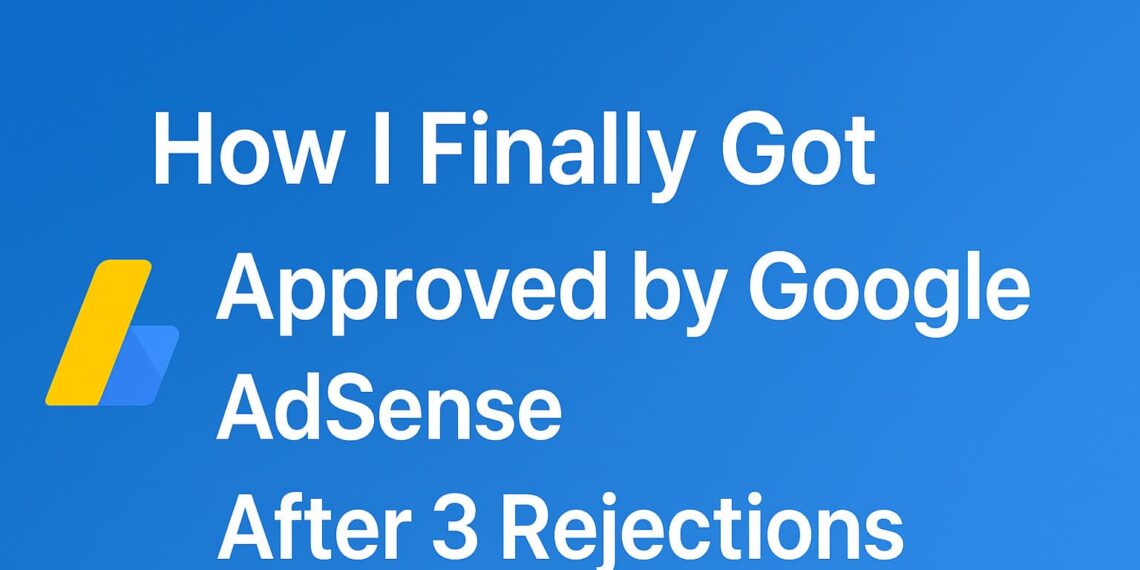 How I Finally Got Approved by Google AdSense After 3 Rejections