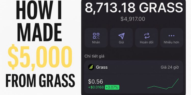 How I Made $5,000 from Grass
