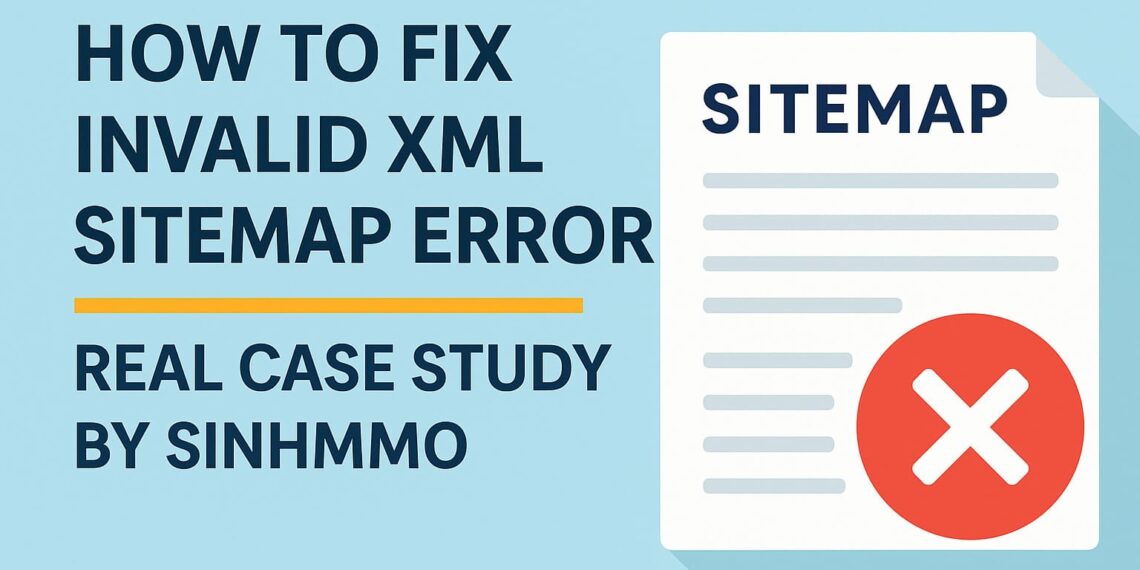 How to Fix Invalid XML Sitemap Error – Real Case Study by SinhMMO