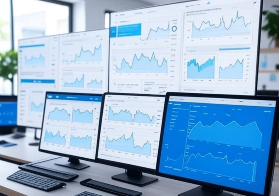 Dashboard view of an automation platform showing analytics