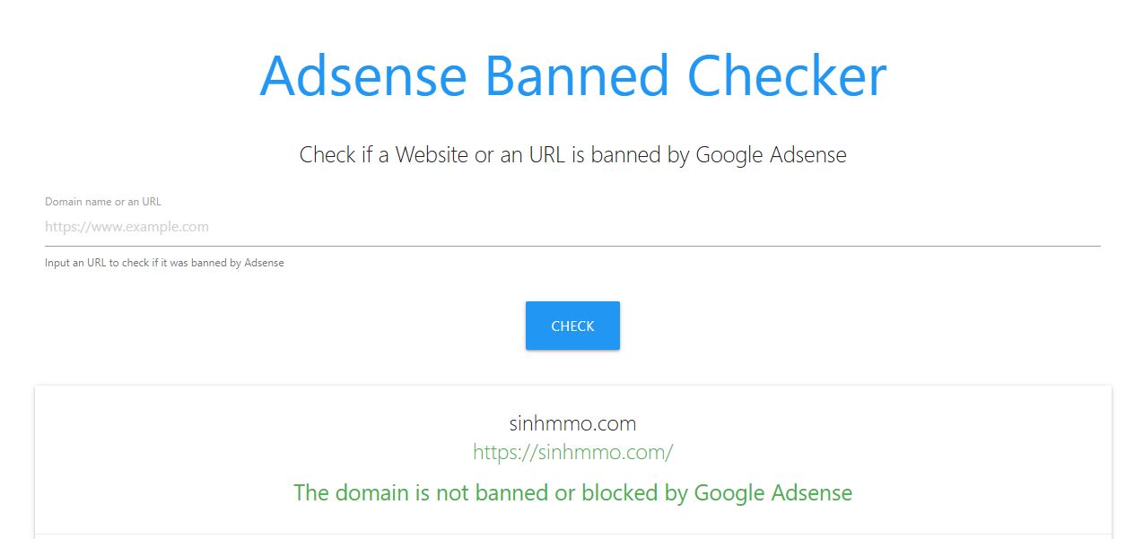 Adsense Banned Checker