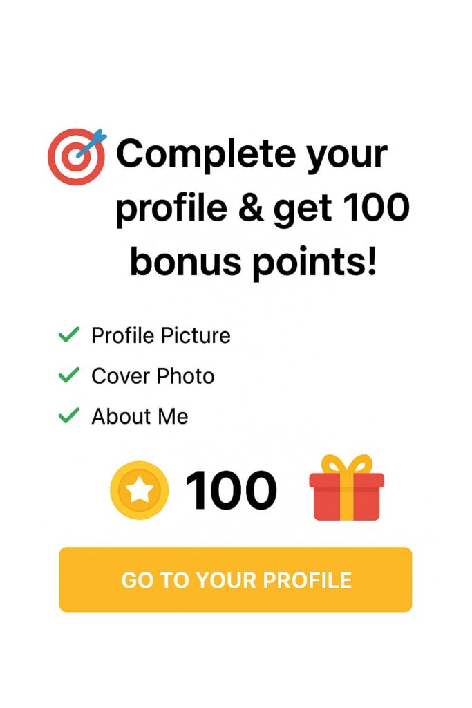 Complete your profile