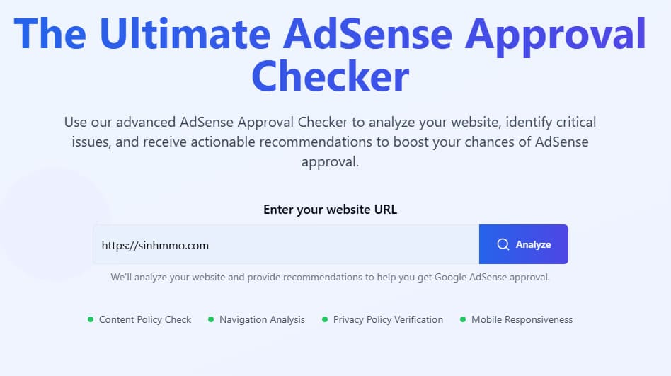 AdSense Approval Checker