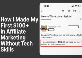 How I Made My First $100+ in Affiliate Marketing Without Tech Skills (2025 Guide)