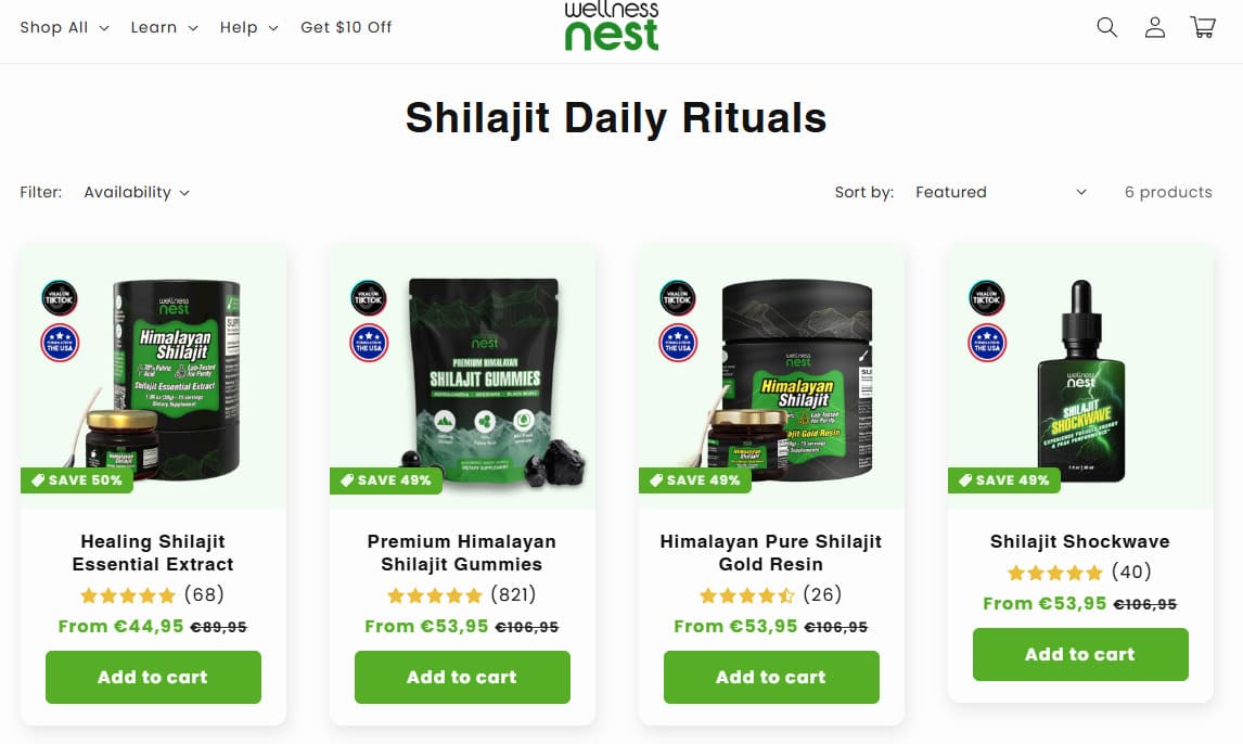 Current Wellness Nest products