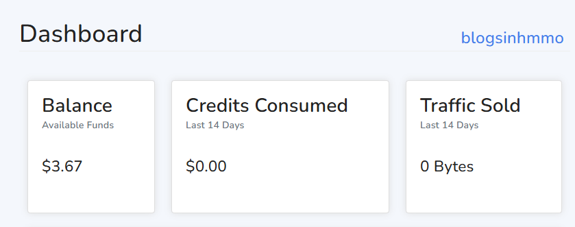 PacketStream Dashboard