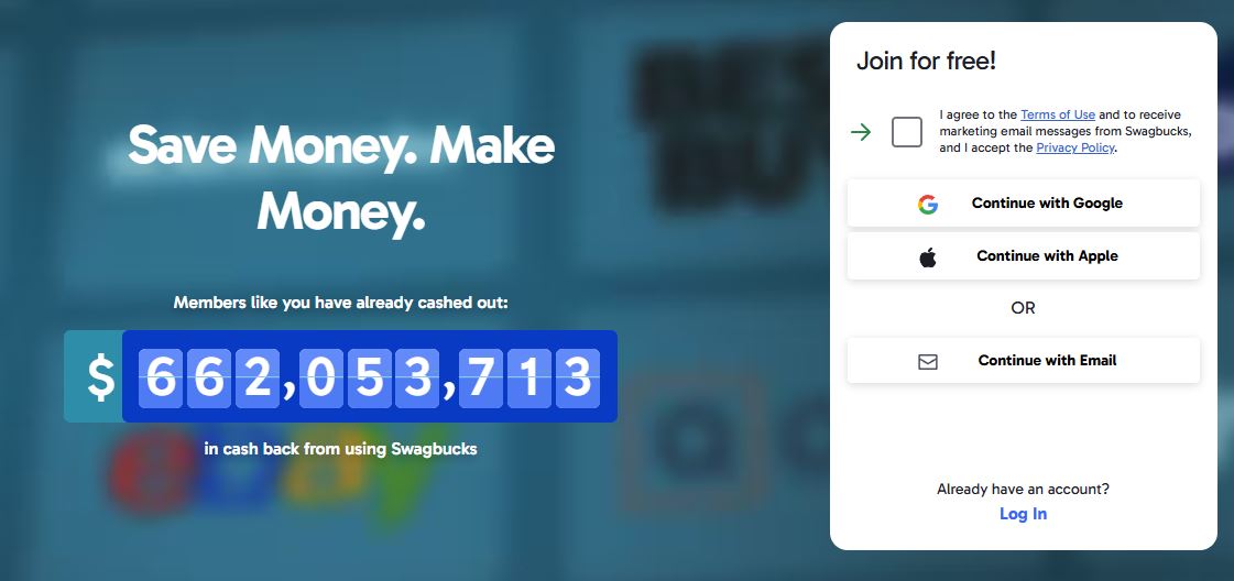 Survey → Points → PayPal Cash
