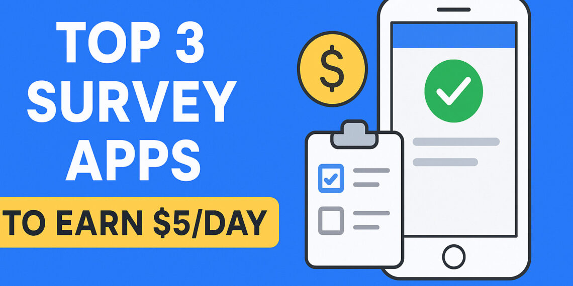Top 3 Survey Apps to Earn $5 a Day