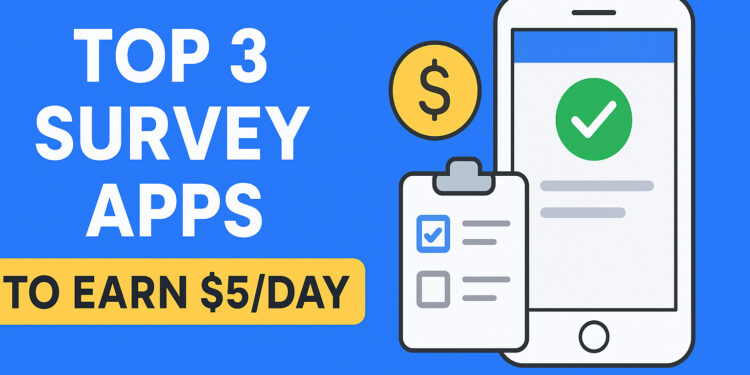 Top 3 Survey Apps to Earn $5 a Day