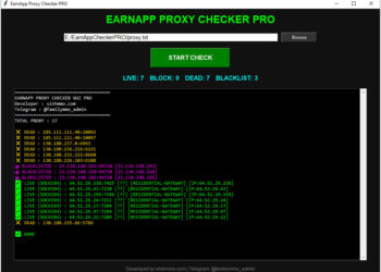 EarnApp IPs Checker PRO
